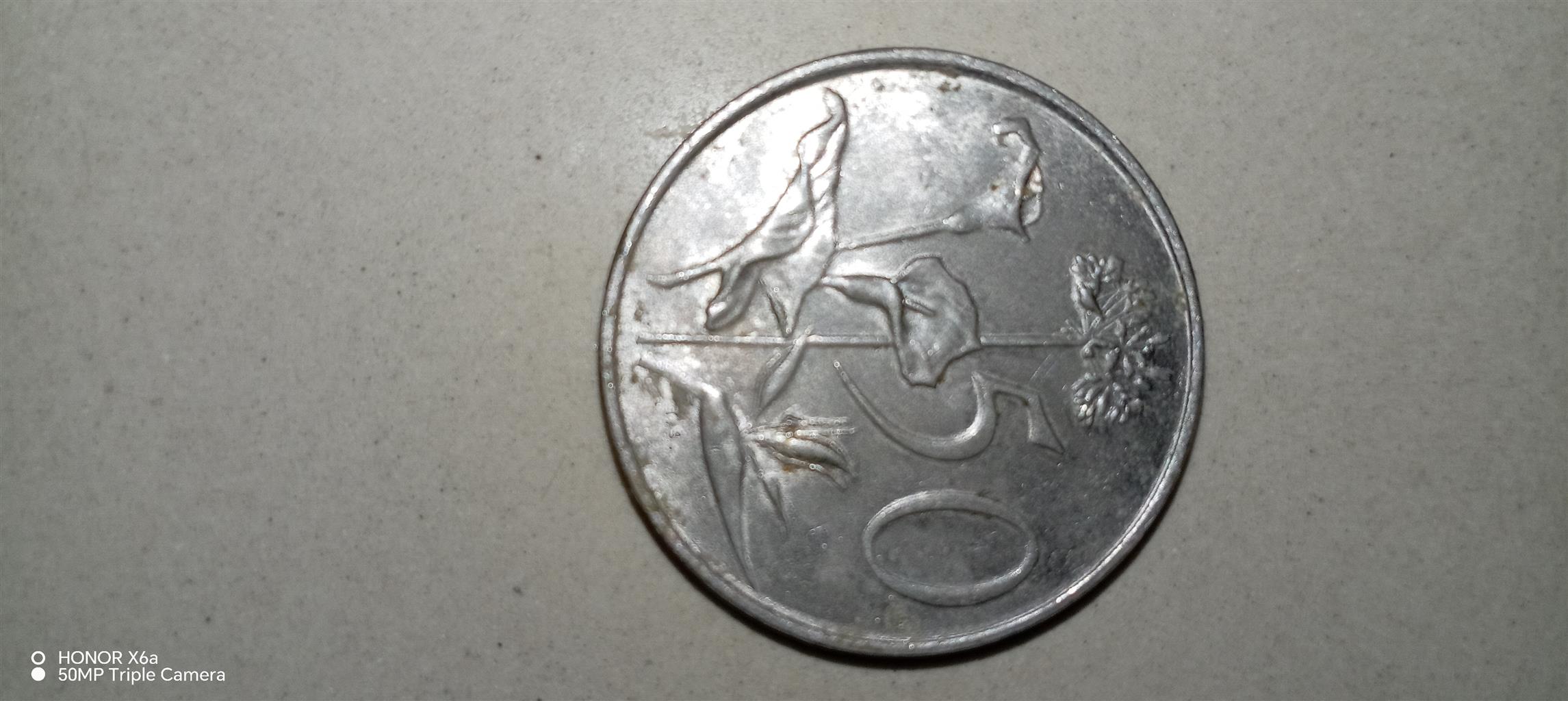 1990 50c coin