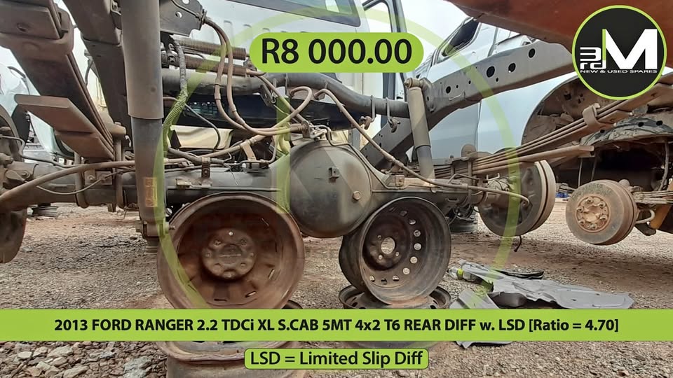 2013 FORD RANGER 2.2 TDCi XL S.CAB 5MT 4×2 T6 REAR DIFF w. LSD [Ratio = 4.70]