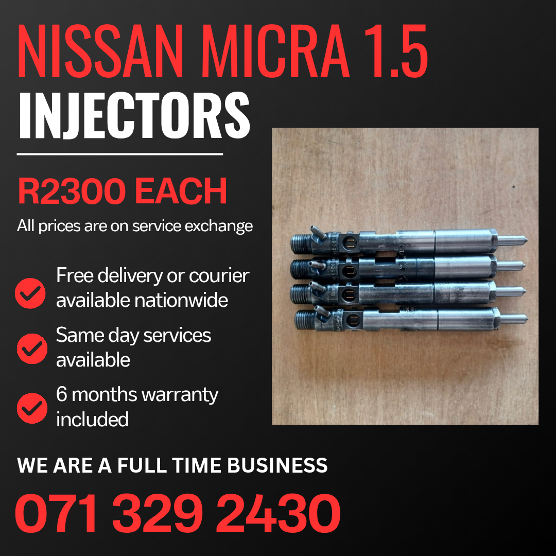 NISSAN MICRA 1.5 DIESEL INJECTORS FOR SALE WITH WARRANTY - Private Seller NISSAN MICRA 1.5 DIESEL INJECTORS FOR SALE WITH WARRANTY - Private Seller