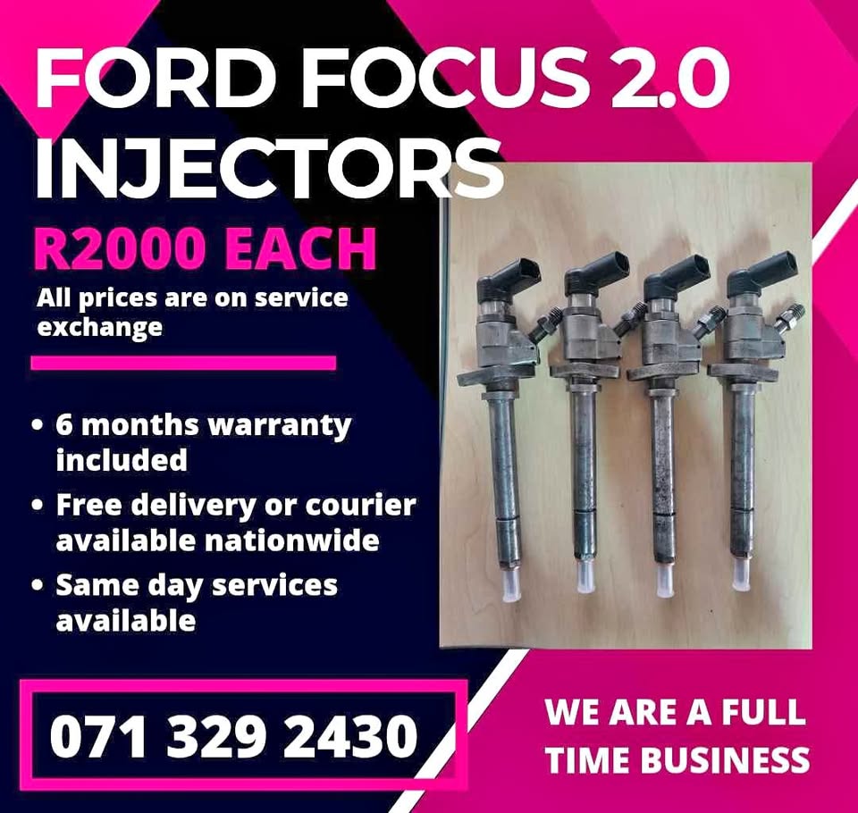 FORD FOCUS 2.0 INJECTORS FOR SALE WITH WARRANTY