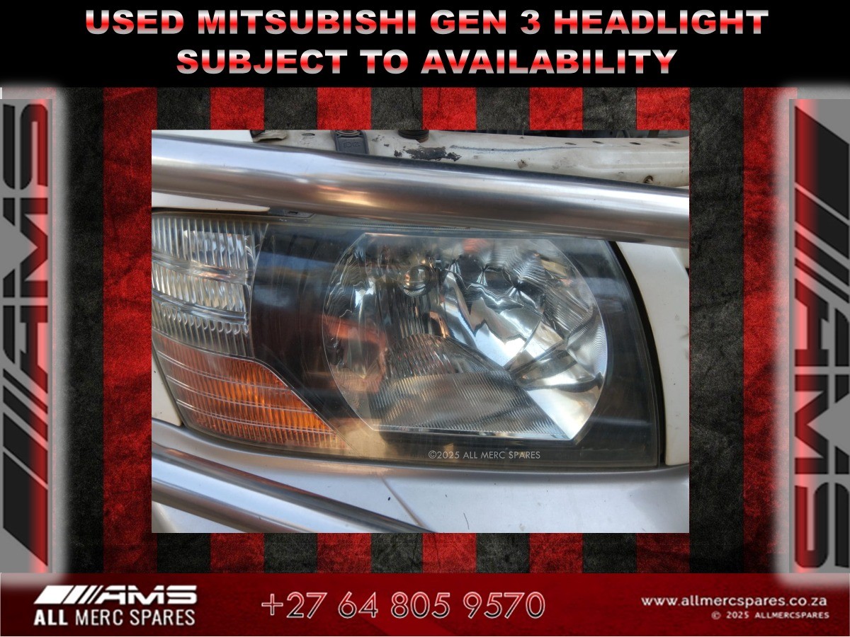 USED MITSUBISHI GEN 3 HEADLIGHT – SUBJECT TO AVAILABILITY - Private Seller USED MITSUBISHI GEN 3 HEADLIGHT – SUBJECT TO AVAILABILITY - Private Seller