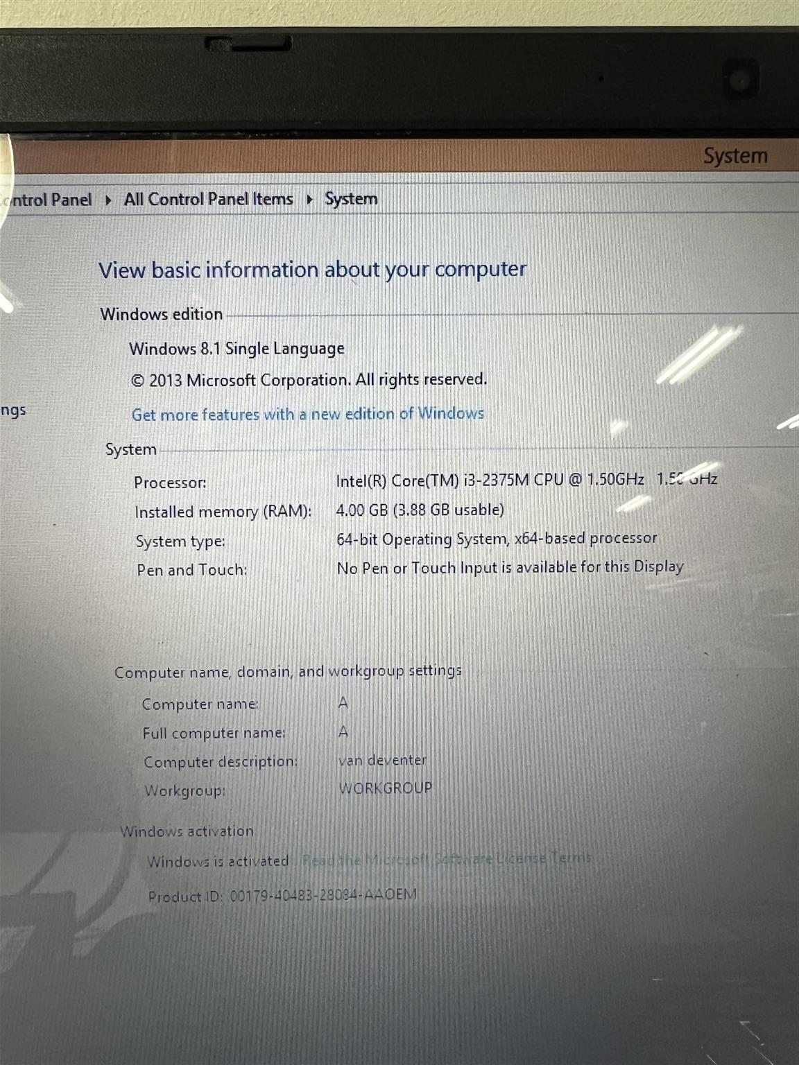 Laptop Dell i3 - C033067300-1