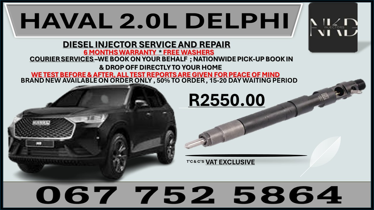 Haval 2.0L Delphi Diesel Injectors on Recondition - Private Seller Haval 2.0L Delphi Diesel Injectors on Recondition - Private Seller
