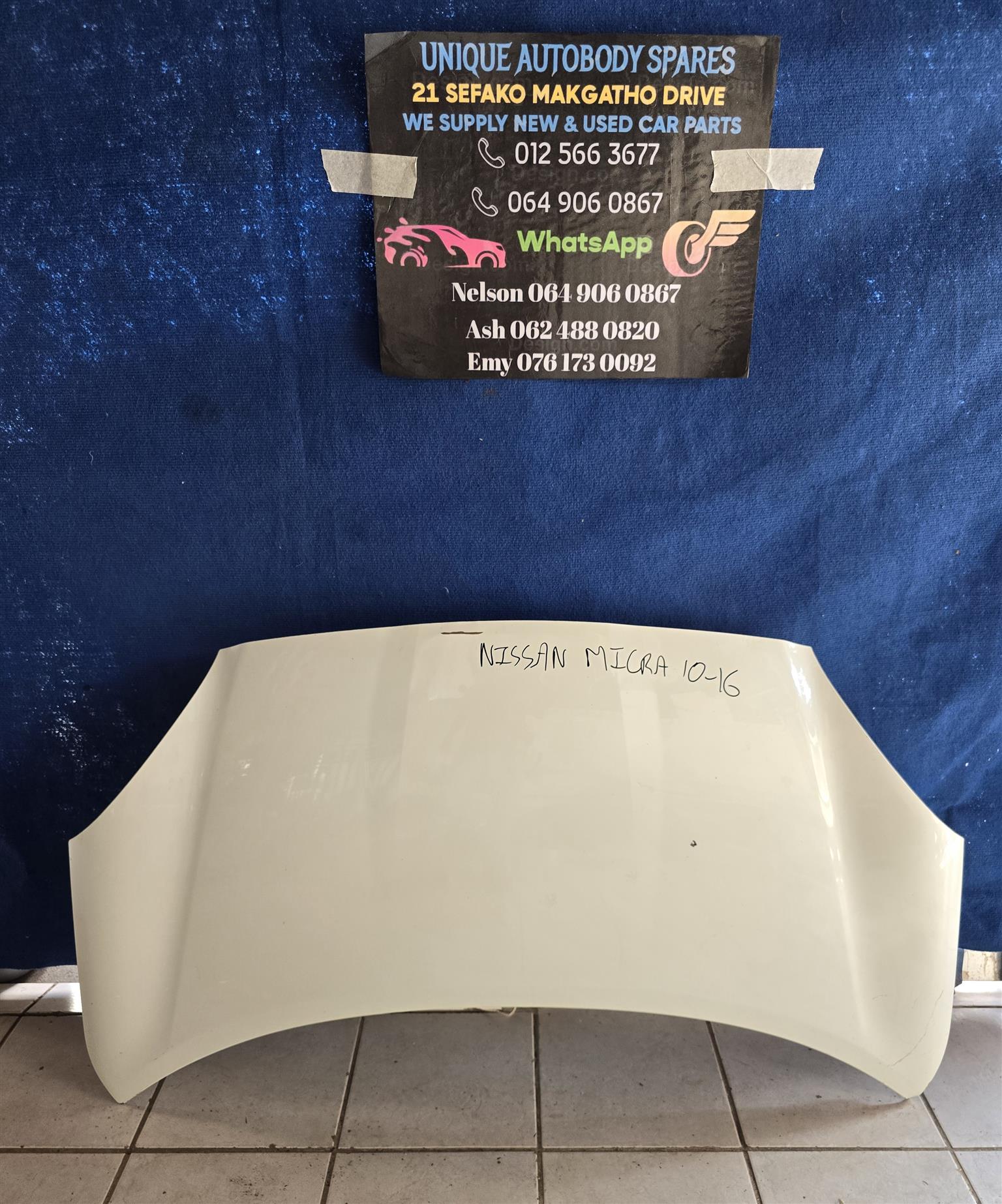 Nissan Micra bonnet 10-16