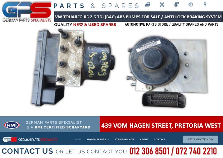 VW Touareg R5 2.5 TDI (BAC) ABS pumps for sale - Private Seller VW Touareg R5 2.5 TDI (BAC) ABS pumps for sale - Private Seller