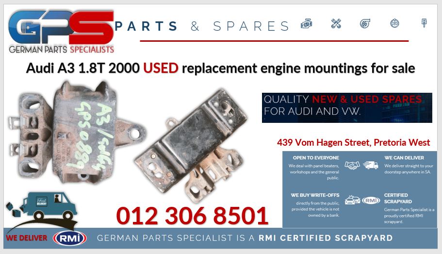 Audi A3 1.8T 2000 used replacement engine mountings for sale - Private Seller Audi A3 1.8T 2000 used replacement engine mountings for sale - Private Seller
