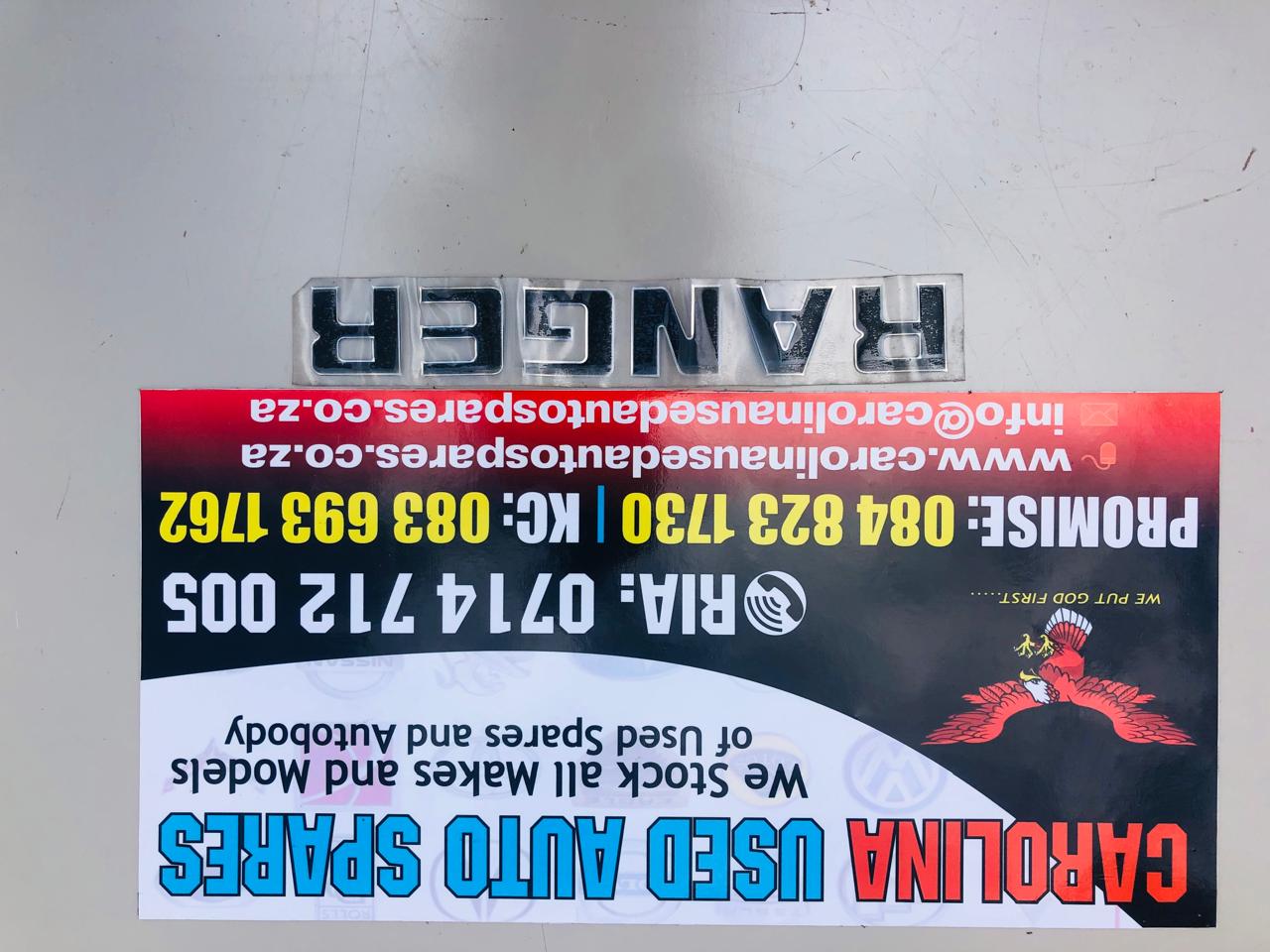 Ford Ranger Nudge bar letter - Private Seller Ford Ranger Nudge bar letter - Private Seller