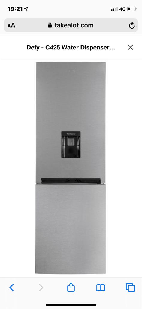 Defy water dispenser fridge 