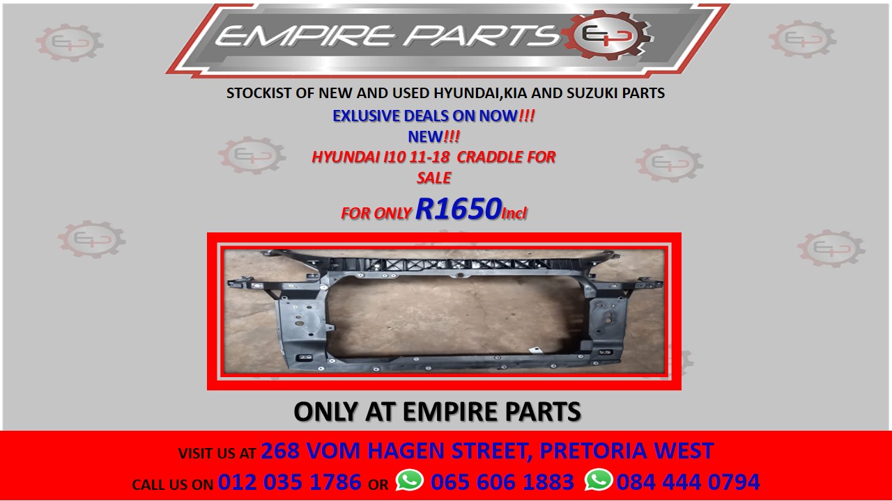 HYUNDAI I10 11-18 CRADDLE FOR SALE - Private Seller HYUNDAI I10 11-18 CRADDLE FOR SALE - Private Seller