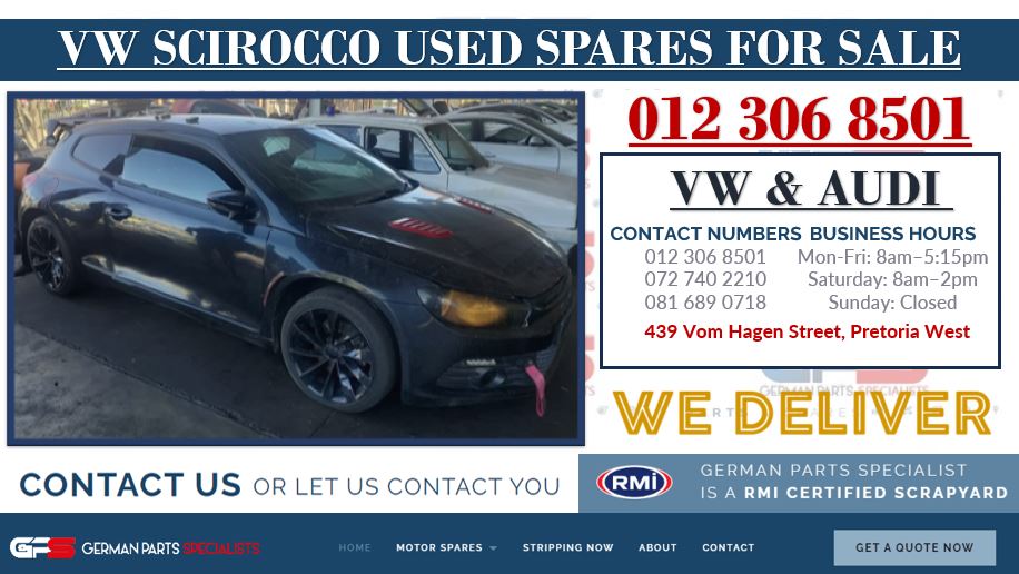 VW SCIROCCO USED SPARES FOR SALE - Private Seller VW SCIROCCO USED SPARES FOR SALE - Private Seller
