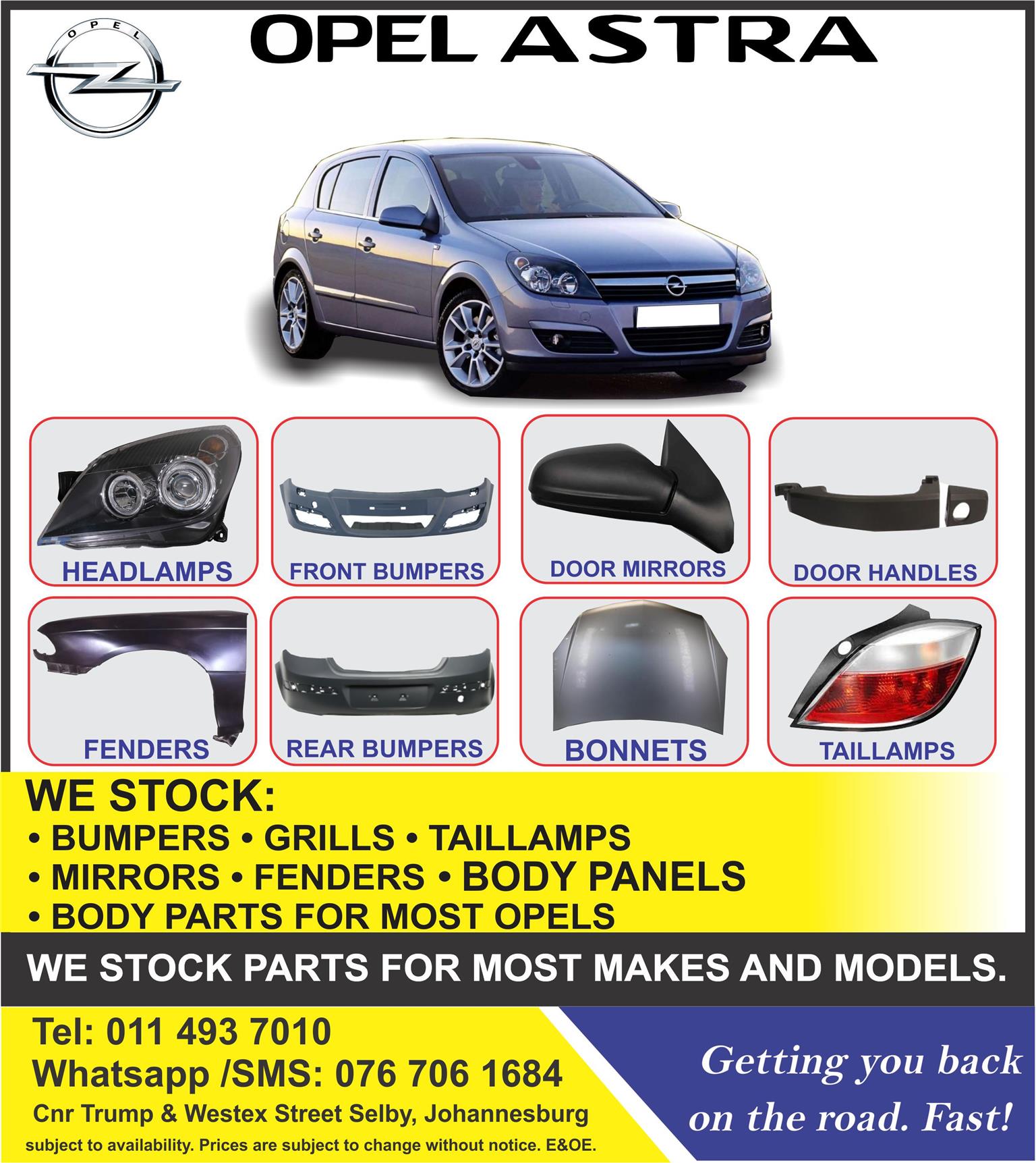Opel Astra Parts and Spares | Junk Mail