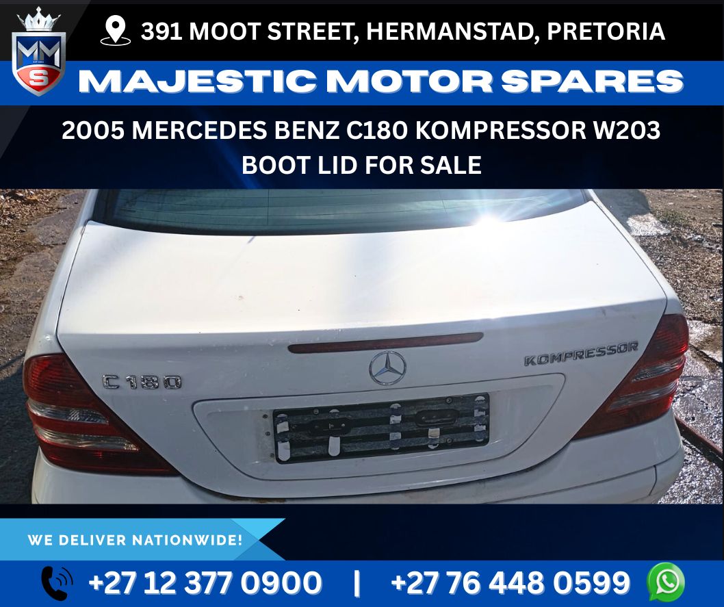 For Sale: White 2005 Mercedes-Benz C180 Kompressor W203 Boot Lid – Used - Private Seller For Sale: White 2005 Mercedes-Benz C180 Kompressor W203 Boot Lid – Used - Private Seller