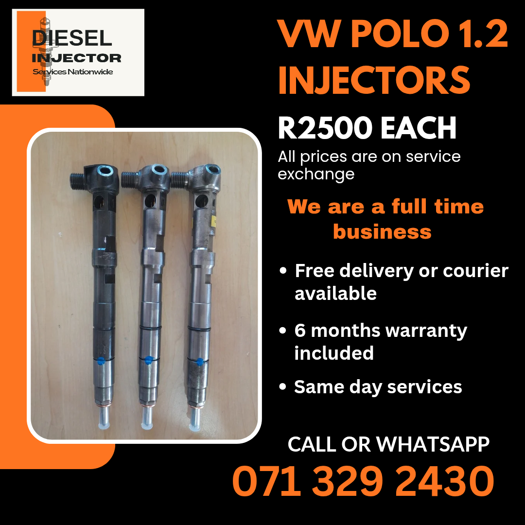 VW POLO 1.2 DIESEL INJECTORS FOR SALE WITH WARRANTY - Private Seller VW POLO 1.2 DIESEL INJECTORS FOR SALE WITH WARRANTY - Private Seller