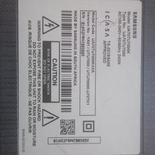 Samsung 70" Led Spares
