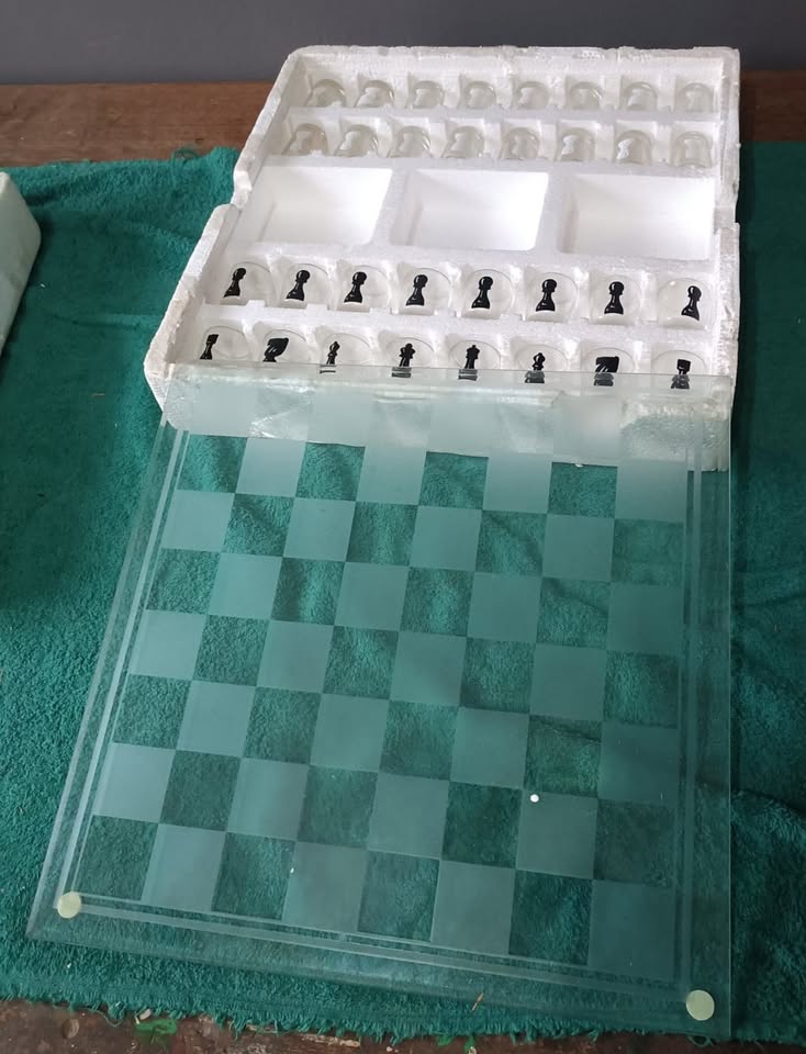 Glass - Chess, Checkers, Backgammon
