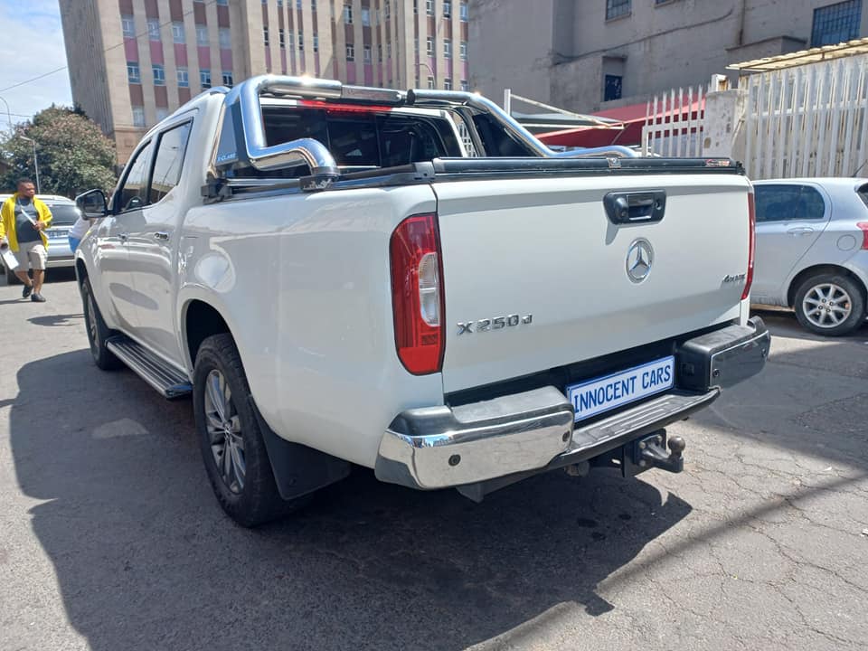 2018 MERCEDES BENZ X250d 4MATIC DIESEL DOUBLE CAB AUTOMATIC BAKKIE X-CLASS, WHITE