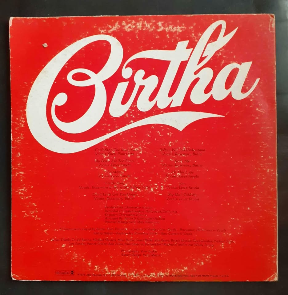 Birtha - Can't Stop The Madness LP Record
