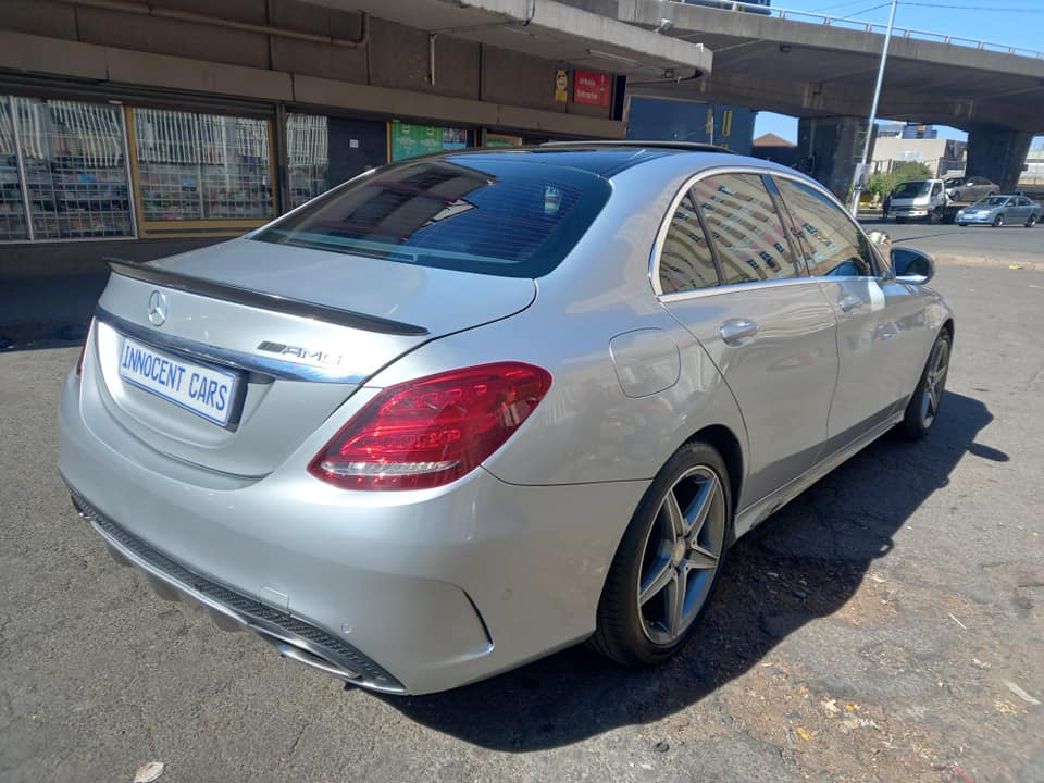 2015 MERCEDES BENZ C180 CGI AMG-LINE PETEOL, AUTOMATIC, SILVER COLOR, 92000KM