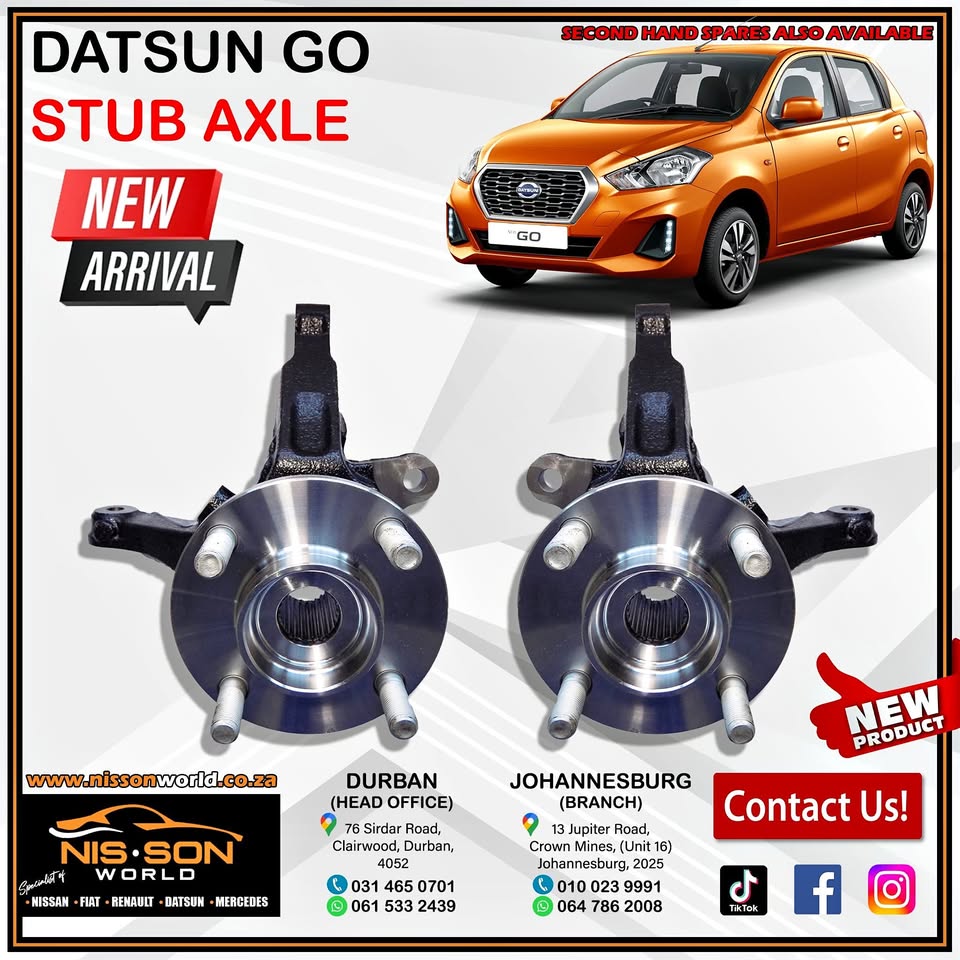 DATSUN GO STUB AXLE - Private Seller DATSUN GO STUB AXLE - Private Seller