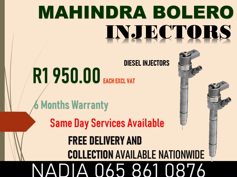 MAHINDRA BOLERO DIESEL INJECTORS FOR SALE OR TO RECON - Private Seller MAHINDRA BOLERO DIESEL INJECTORS FOR SALE OR TO RECON - Private Seller