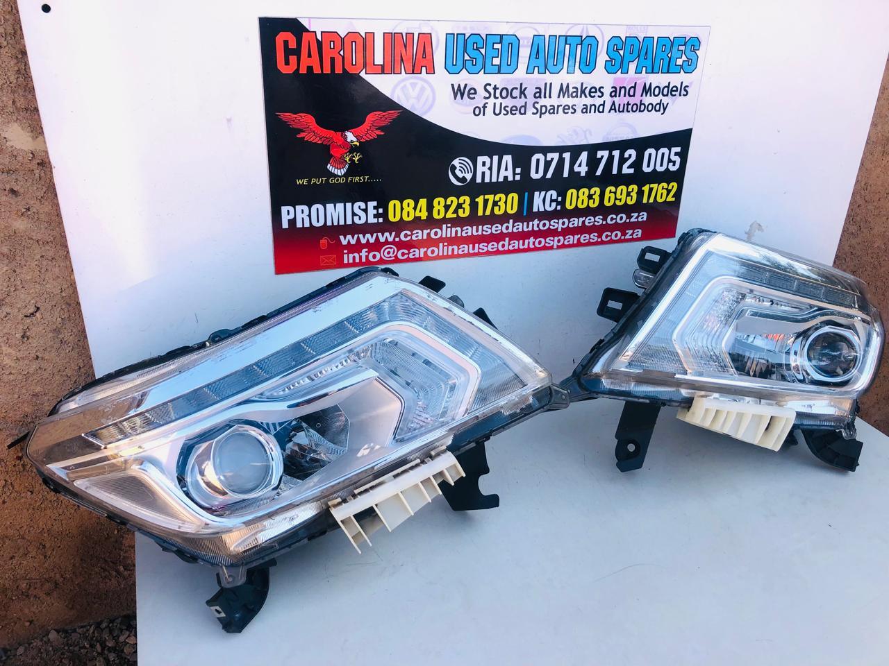 Nissan Navara Chrome left and right side xenon LED headlights - Private Seller Nissan Navara Chrome left and right side xenon LED headlights - Private Seller