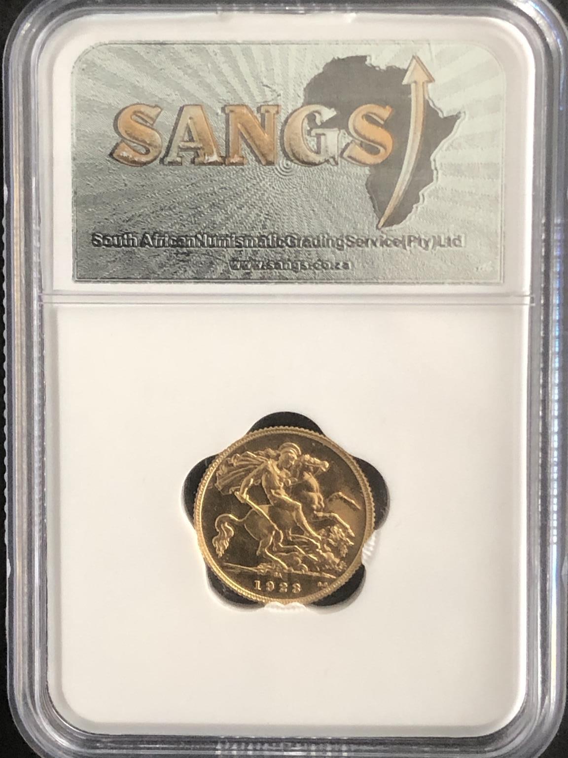 Extremely Rare & Scarce SA 1923 Full Gold Sovereign Coin In High Grade