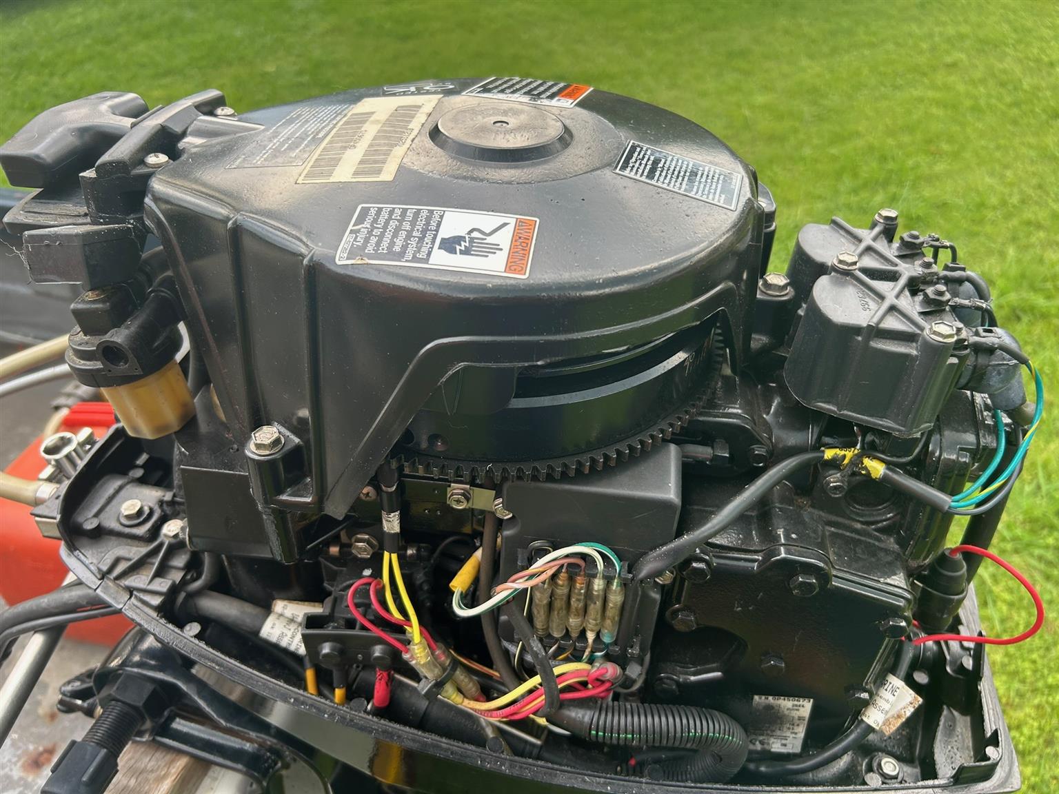 Bass boat, 25hp Mariner Outboard, fully equipped and water ready