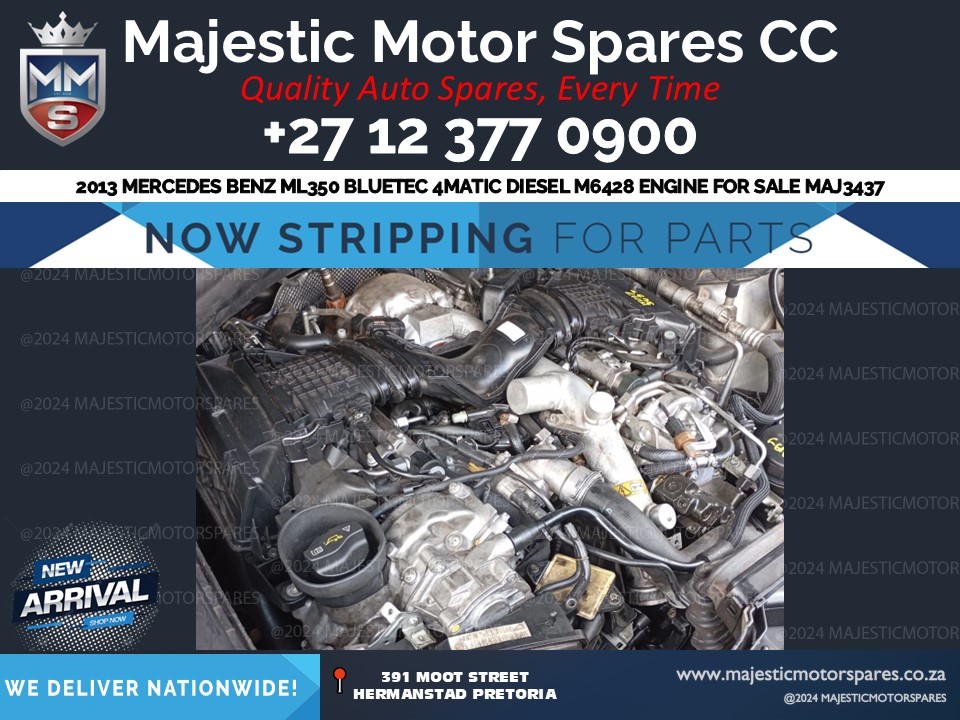 2013 mercedes ml350 bluetec m642 engine for sale in south africa - Private Seller
