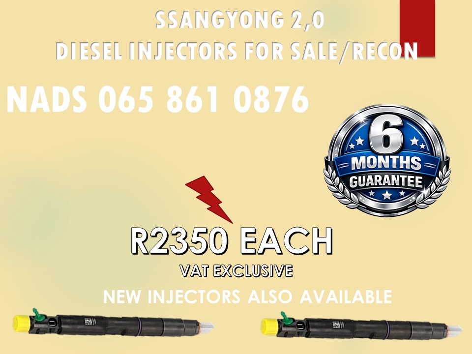 SSANGYONG 2.0 DIESEL INJECTORS FOR SALE OR TO RECON - Private Seller SSANGYONG 2.0 DIESEL INJECTORS FOR SALE OR TO RECON - Private Seller