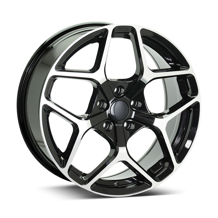 18″ SSW S279 5/114 Black with Polished Face alloy Wheels