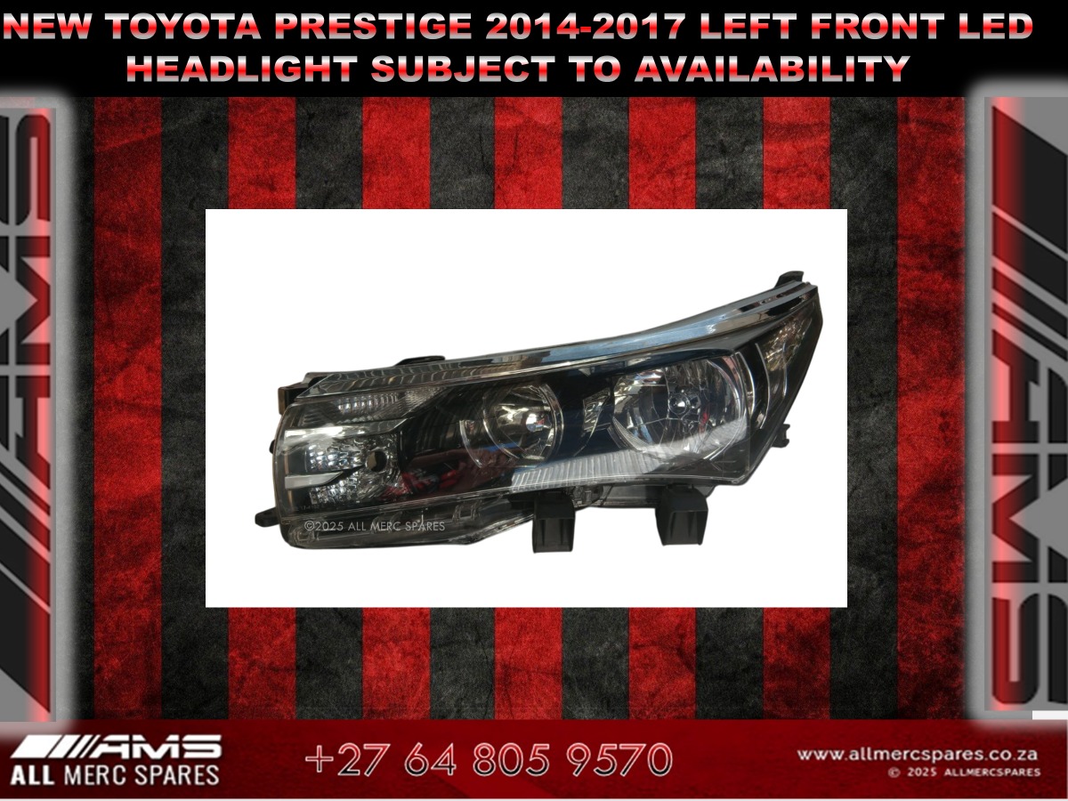 NEW TOYOTA PRESTIGE 2014/2017 LED HEADLIGHT LEFT FRONT - Private Seller