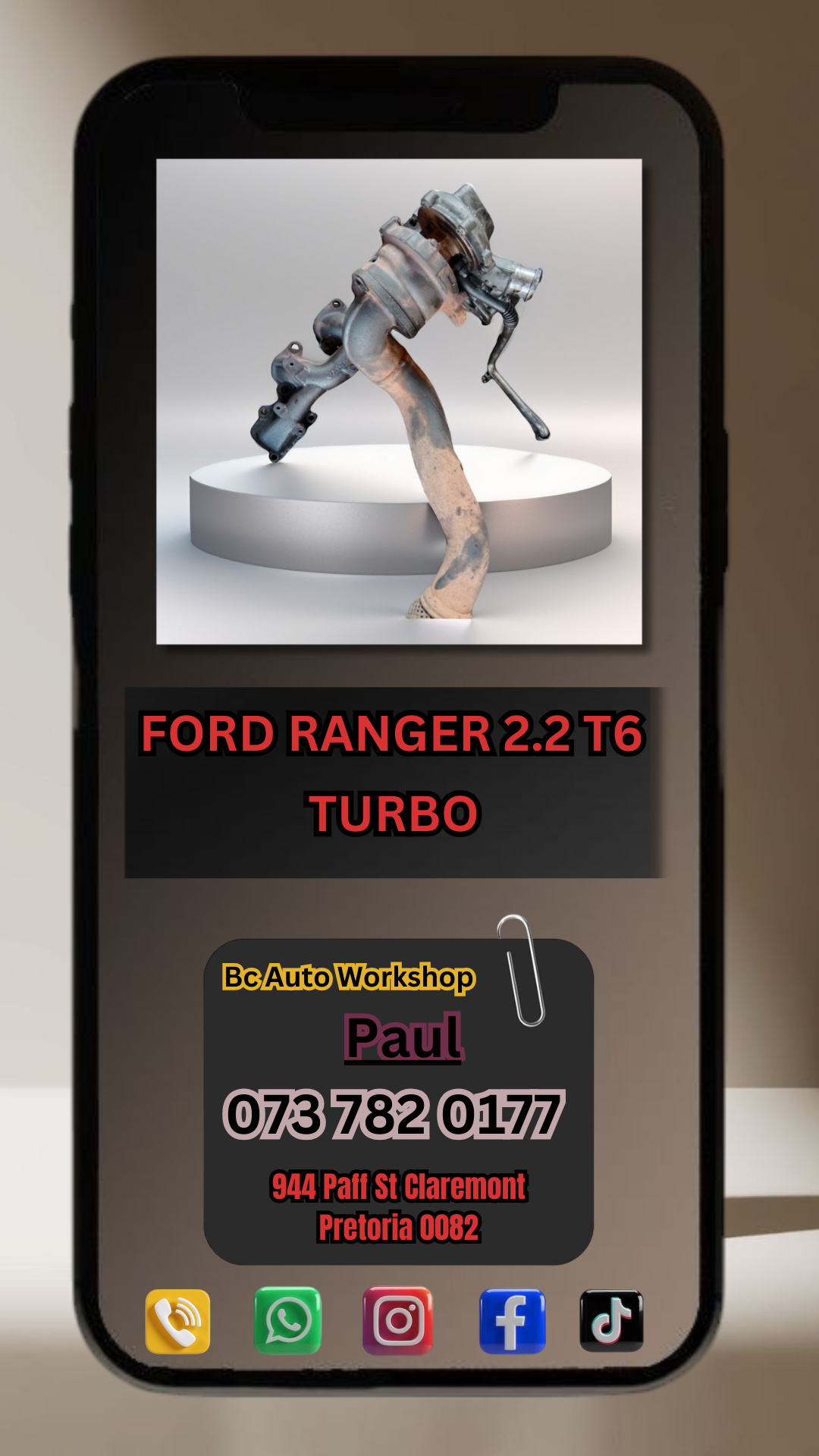Turbo for t6 2.2 Ford ranger - Private Seller Turbo for t6 2.2 Ford ranger - Private Seller