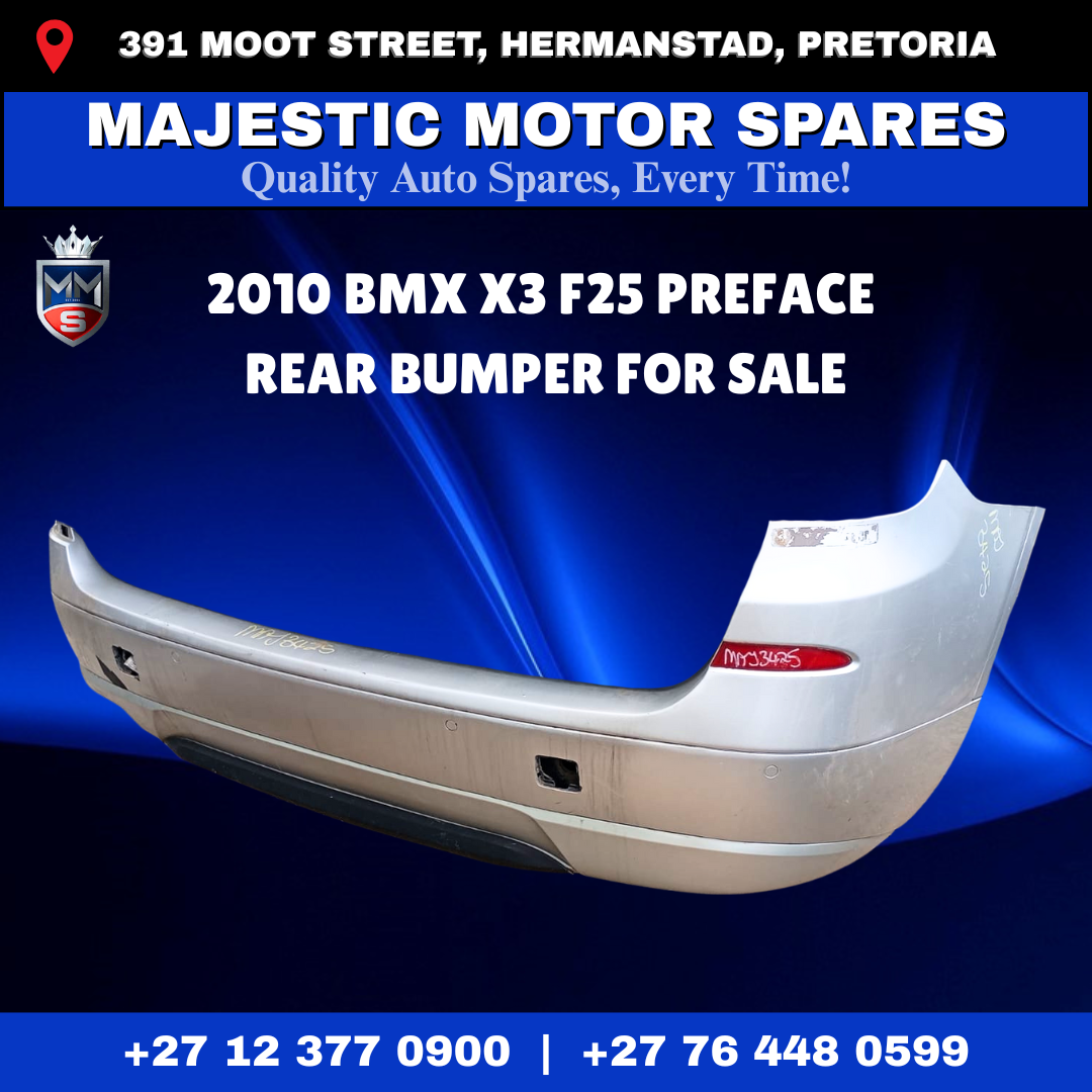 2010 BMW X3 F25 Preface Rear Bumper for Sale – Used - Private Seller 2010 BMW X3 F25 Preface Rear Bumper for Sale – Used - Private Seller