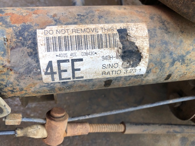 Ford Falcon XR6 diff 3.23 to 1 ratio