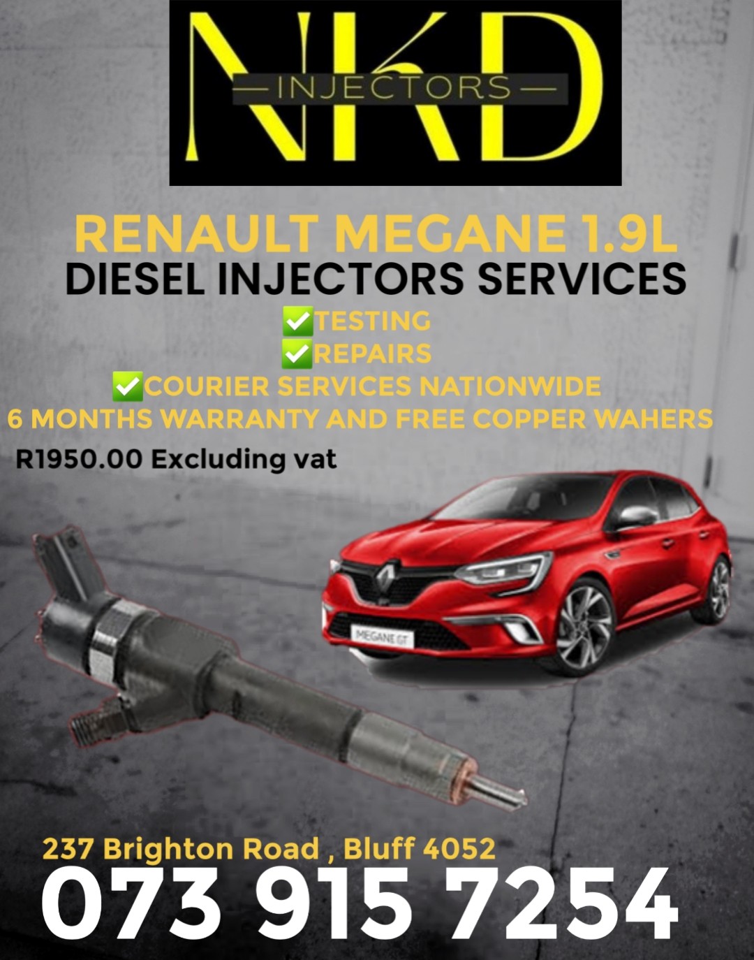 Injectors For Sale Renault Megane 1.9L In South Africa at Nkd'kzn - Private Seller Injectors For Sale Renault Megane 1.9L In South Africa at Nkd'kzn - Private Seller