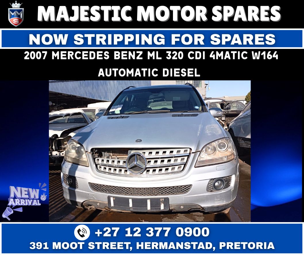 2007 Mercedes Benz ML320 CDI 4Matic W164 Automatic Diesel stripping for spares - Private Seller 2007 Mercedes Benz ML320 CDI 4Matic W164 Automatic Diesel stripping for spares - Private Seller