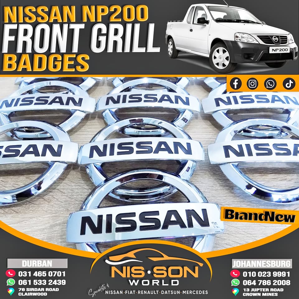 NISSAN NP200 FRONT GRILL BADGES - Private Seller NISSAN NP200 FRONT GRILL BADGES - Private Seller