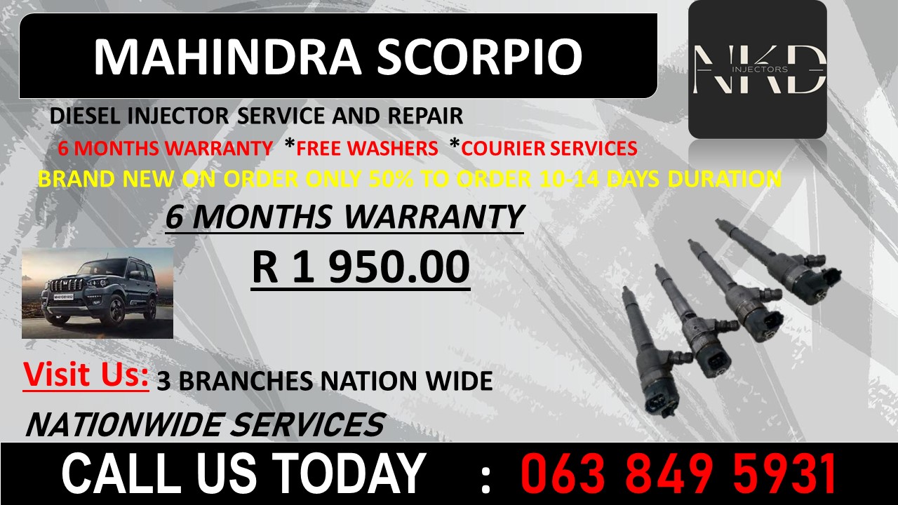 MAHINDRA SCORPIO DIESEL INJECTORS KWAZULU NATAL BLUFF - Private Seller MAHINDRA SCORPIO DIESEL INJECTORS KWAZULU NATAL BLUFF - Private Seller