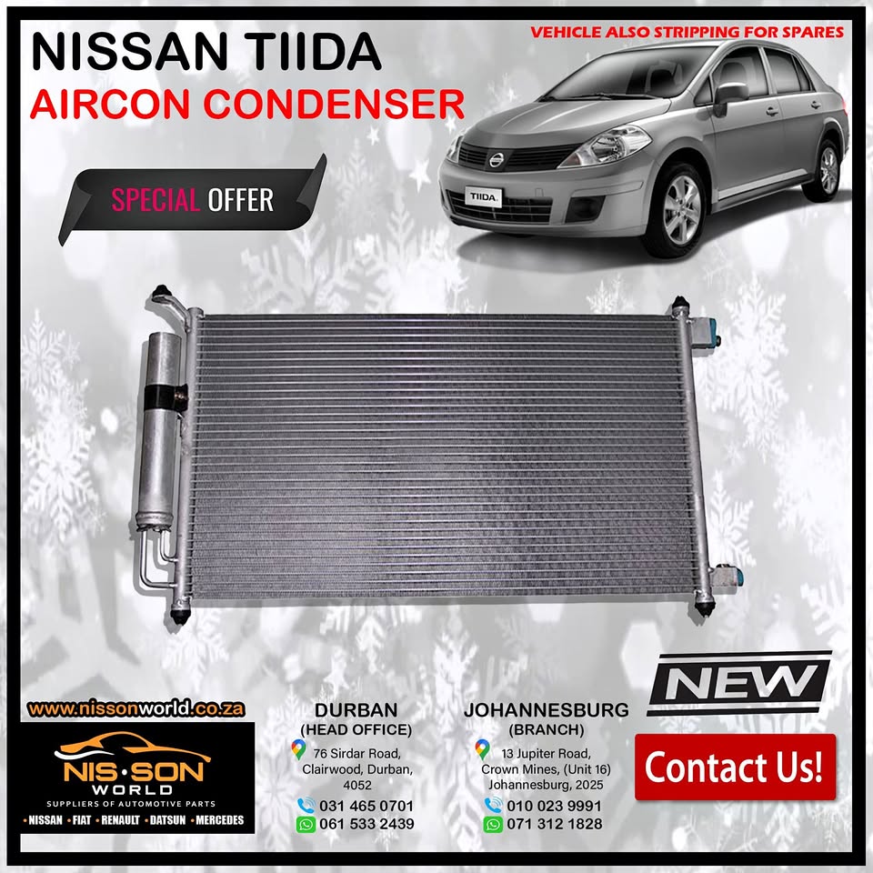 NISSAN TIIDA AIRCON CONDENSER - Private Seller