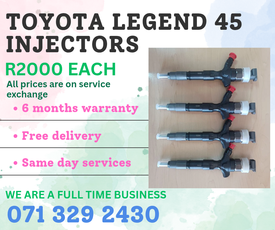 TOYOTA LEGEND 45 INJECTORS FOR SALE WITH WARRANTY - Private Seller TOYOTA LEGEND 45 INJECTORS FOR SALE WITH WARRANTY - Private Seller
