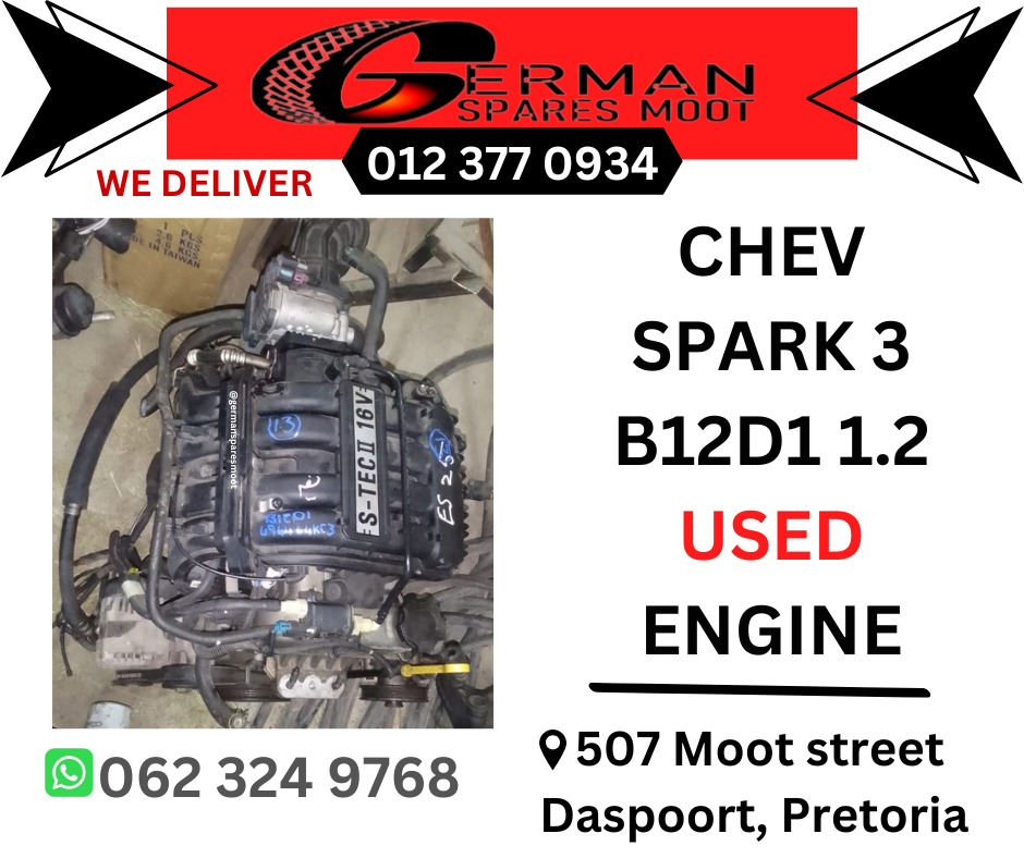 Chevrolet Spark 3 B12D1 1.2 Used Engine Chevrolet Spark 3 B12D1 1.2 Used Engine