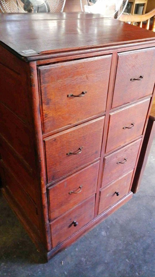 Vintage cupboard with 8 drawers (1330 x 850 x 700)