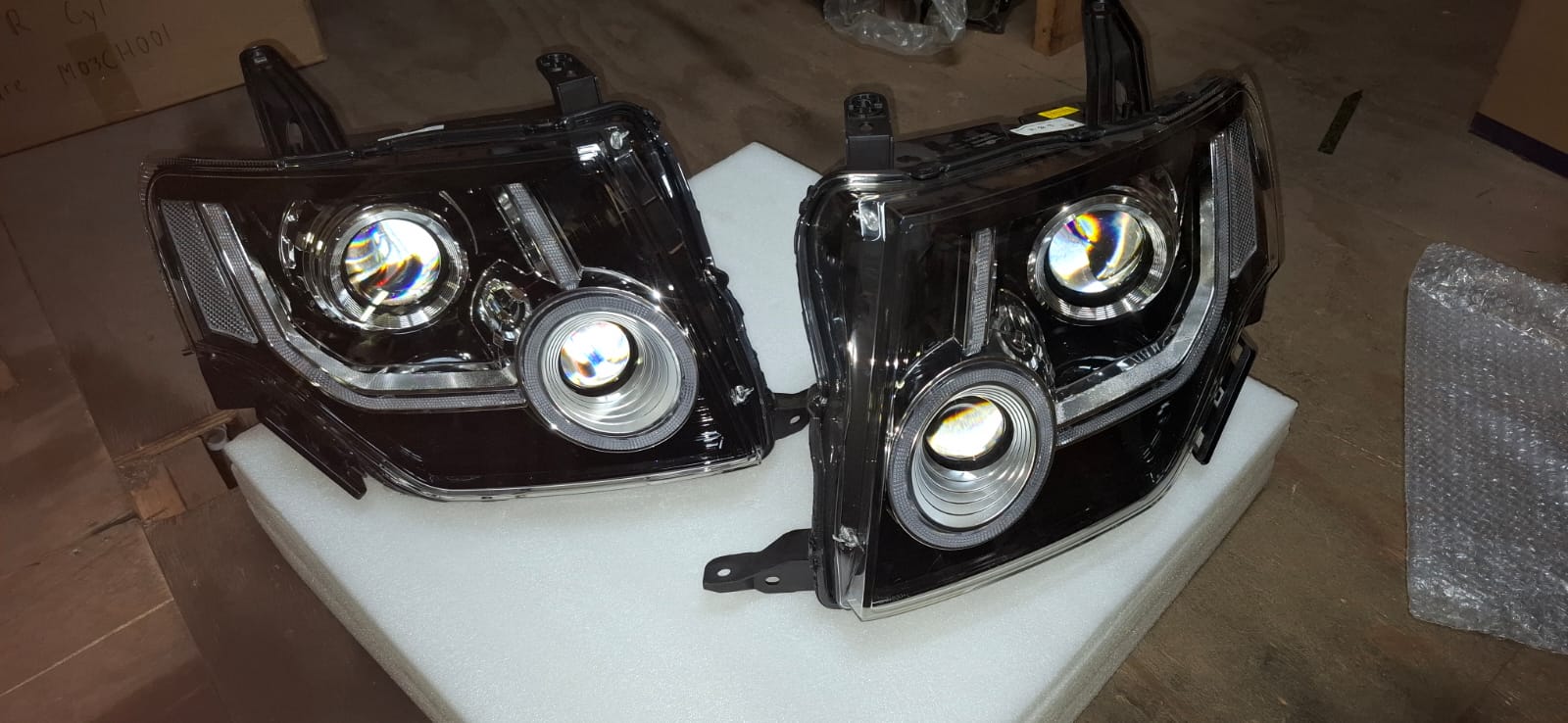 For Sale: Custom Mitsubishi Pajero Generation 4 Headlights set