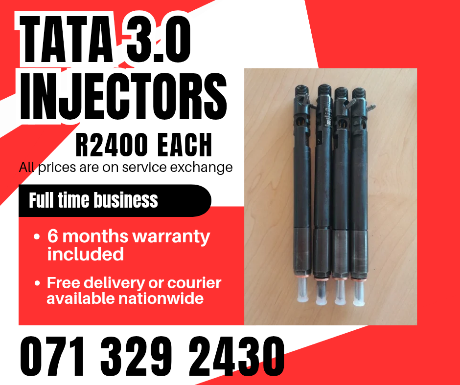 TATA 3.0 DIESEL INJECTORS FOR SALE WITH WARRANTY