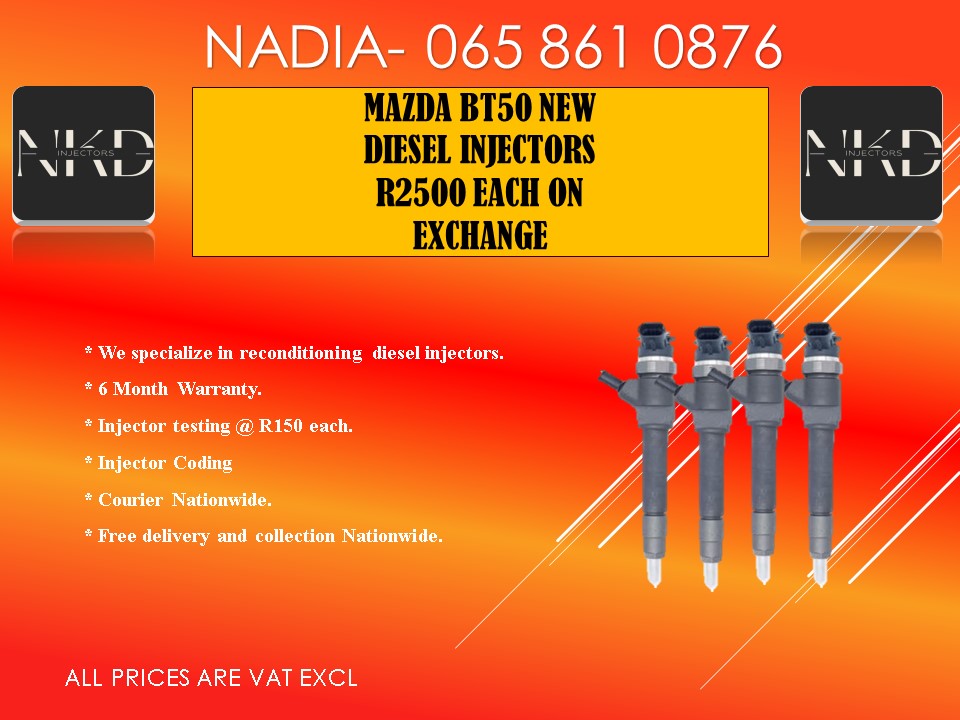 MAZDA BT50 DIESEL INJECTORS FOR SALE ON EXCHANGE - Private Seller MAZDA BT50 DIESEL INJECTORS FOR SALE ON EXCHANGE - Private Seller