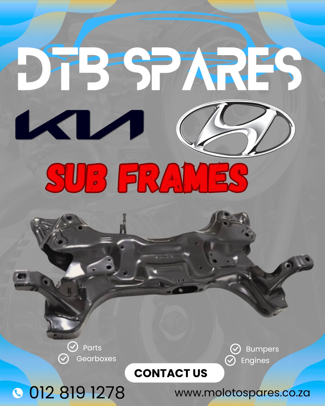 Sub Frames for Kia and Hyundai - Private Seller Sub Frames for Kia and Hyundai - Private Seller