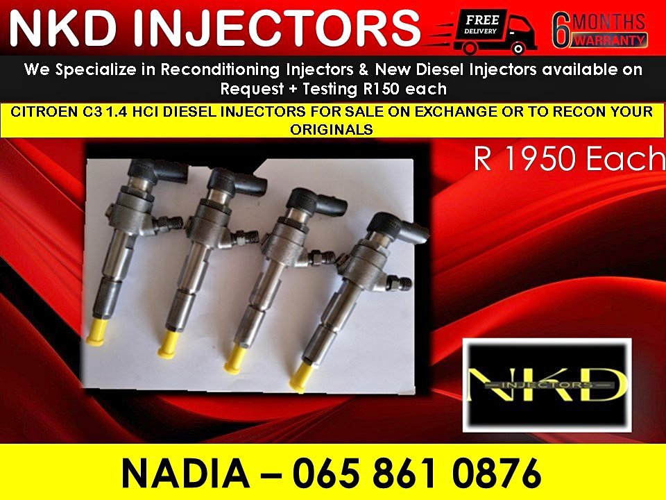 Citroën C31.4 diesel injectors for sale or recon