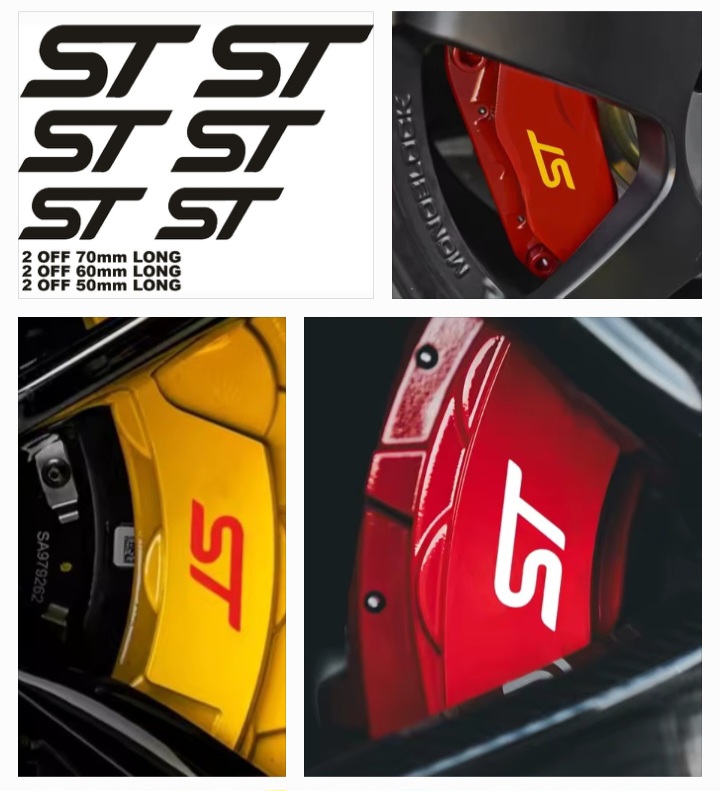 Ford ST brake caliper stickers decals sets - Private Seller Ford ST brake caliper stickers decals sets - Private Seller