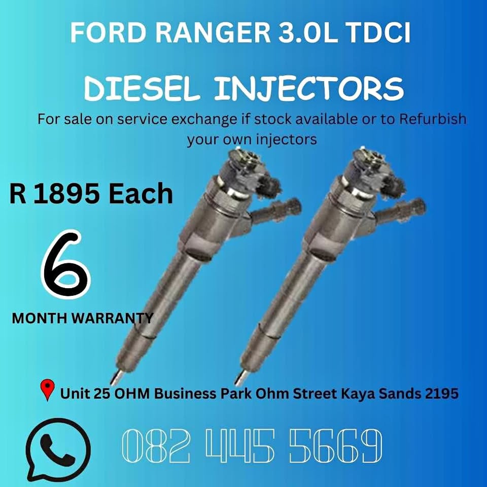Ford Ranger 3.0L TDCI Diesel Injector for sale on service exchange or to recon Ford Ranger 3.0L TDCI Diesel Injector for sale on service exchange or to recon