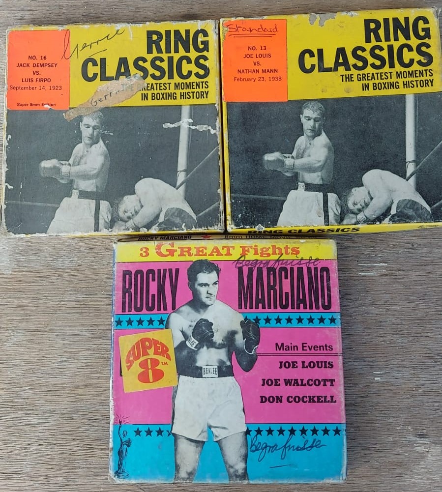 Vintage – ROCKY MARCIANO 8MM FILM Joe Louis Walcott and Historic